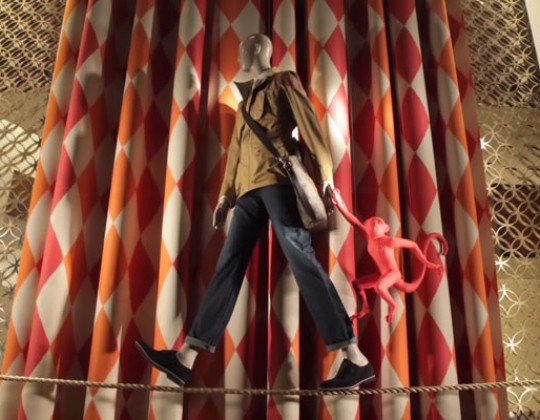 Backstage at the Louis Vuitton Circus